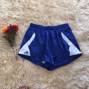 Athletic Adidas running shorts.